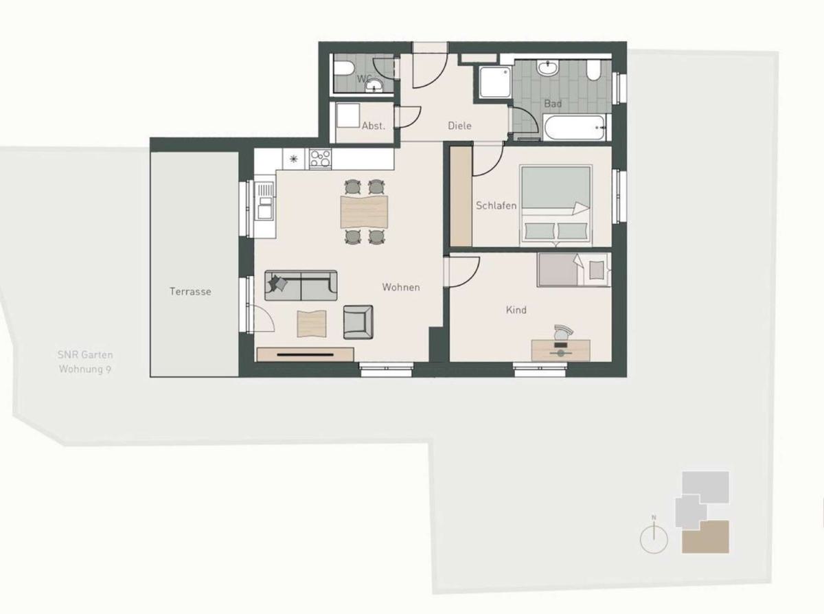 Grundriss Wohnung 9